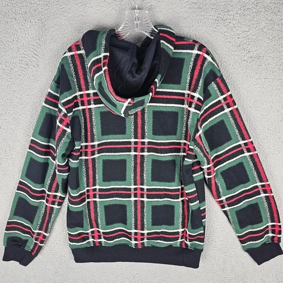 FV7458 Nike Air Jordan Essentials Men's Fleece Pullover Hoodie Plaid Size Small - Picture 2 of 9